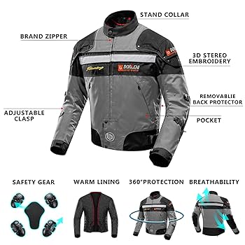 バイク用ジャケット 防水性 通気性　Ｌサイズ Amazon.co.jp: [Zyxformis] バイク用ジャケット オールシーズン